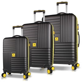 Zoozie Bags Set de maletas de 3 piezas en negro